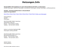 Tablet Screenshot of heizungen.info